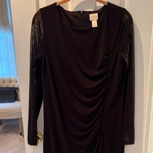 Chico's Elegant Black Long Sleeve Dress